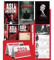 Asla Vazgeçme - Ayraç - Kartpostal - Poster - Havala -  2026 Ajanda Gazi Paşa - İmza Duvar Takvimi - Masa Takvimi