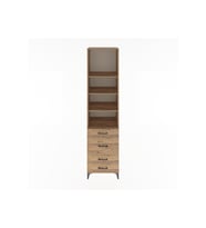 Hyperion Dolap 4 Raflı 4 Çekmeceli 60x44x243 Çam-Çam