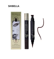 Shibella Damga Eyeliner, Siyah, Çift Taraflı, 24 Saat Dayanıklı, Kalın Damga - Kutulu