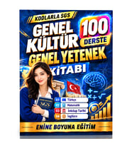 KODLARLA SGS GENEL KÜLTÜR – GENEL YETENEK 100 DERSTE HAZIRLIK KİTABI