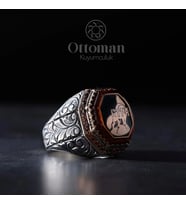 Bozkurt Tasarım Gümüş Erkek Yüzük
