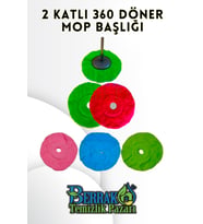 İki Katlı Mikrofiber Havlu Bez, 360 Döner Moplar İçin, Pratik Temizlik Seti