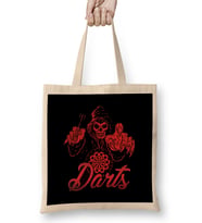 Darts Player Death Skeleton Dartboard Arrow Bullseye Target Bez Çanta Uzun Saplı