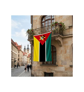 Mozambik Bayrağı Premium Raşel Kumaş 150x225 Cm