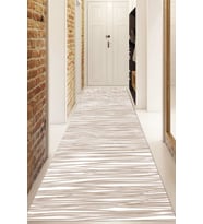 Dijital Baskılı Kaymaz Taban Yıkanabilir Modern Yolluk Ve Koridor Halısı NDU-HS-441 (Kahverengi)