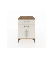 Kronos Komodin Tek Raflı 2 Çekmeceli 2 Kapaklı 60x59x80 Çam-Aytaşı