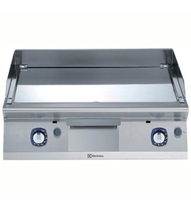 Electrolux Professional Endüstriyel Gazlı Set Üstü Izgara, Düz Krom Pleytli, Eğimli Tablalı, Termostatik Kontrol, Demonte Sırtlık Ve Spatula, Derinlik 730 Mm - 800 Mm E7FTGHCS00