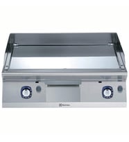 Electrolux Professional Endüstriyel Gazlı Set Üstü Izgara, Düz Krom Pleytli, Eğimli Tablalı, Termostatik Kontrol, Demonte Sırtlık Ve Spatula, Derinlik 730 Mm - 800 Mm E7FTGHCS00