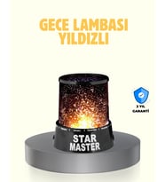 LED Renk Değiştiren Yıldız Projektör Galaxy Efektli Gece Lambası