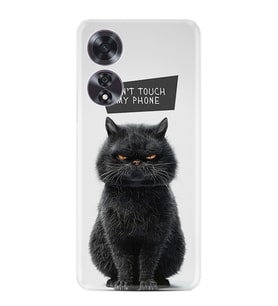 Oppo A60 Kılıf Boutique Baskılı Resimli Don't Touch Cat Pcode -011