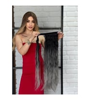 PerukAvm Luxury Bağlamalı Kıvırcık At Kuyruğu SiyahGri