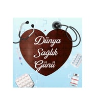 Dünya Sağlık Günü Fotoğraf Panosu Branda 100x100