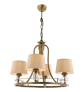 AVONNI AV-1597-4ES Eskitme Kaplama Modern Avize E27 Metal Cam Kumaş 52cm