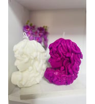 Medusa Yılan Kadın Dekoratif Kokulu Mum / Decorative Scented Medusa Candle (Fuşya)