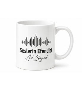 Seslerin Efendisi Ses Mühendisi İsimli Kupa Bardak Hediye