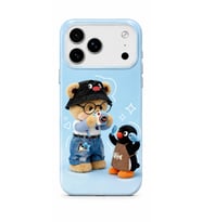 iPhone 17 Pro Max Tiny Bear Collection Çift Katmanlı Essential Tough Telefon Kılıfı