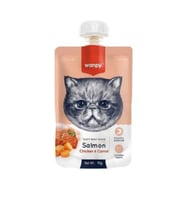 Wanpy Taze Somonlu ve Tavuklu Vitaminli Kedi Et Ezmesi 90 gr X 2 Adet