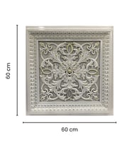 Led Döşenebilir Asma Tavan Uyumlu 60x60 Dekoratif Tavan Paneli (Beyaz - Altın Rengi)