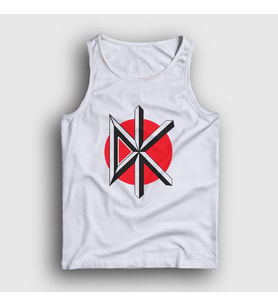 Presmono Unisex Beyaz Logo Müzik Dead Kennedys Atlet 491177tt