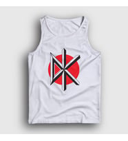 Presmono Unisex Beyaz Logo Müzik Dead Kennedys Atlet 491177tt