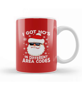 Christmas Santa Hos In Different Area Codes Kupa Bardak Porselen