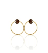 Kadir Jewellery 22 Ayar Altın Kaplama Kadın Halka Küpe -El İşçiliği Ve Hipoalerjenik Küpe