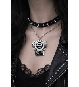 Linkin Park Amblem Detaylı Metal Kolye – Unisex Zincirli Tasarım