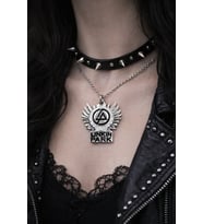Linkin Park Amblem Detaylı Metal Kolye – Unisex Zincirli Tasarım