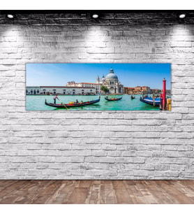 BK Home Santa Maria Della Salute Panorama Kanvas Tablo 100x35cm-1