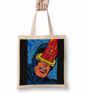 X Men Vintage Cyclops Bez Çanta Uzun Saplı