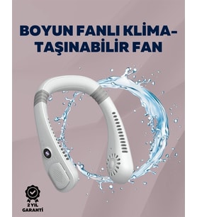 Kişisel Klima Fanı 360° Dairesel Hava Akışı, Bladeless Tasarım, 5 Rüzgar Hızı, Taşınabilir Ve Sess