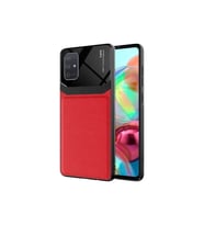 Samsung Galaxy A71 Uyumlu Kılıf Zore Emiks Kapak (Kırmızı)
