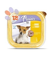 Plaisir Pate 150Gr Hindi Etli Yetişkin 12Adet Yaş Köpek Maması