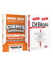 Yediiklim 2026 KPSS Ortaöğretim Önlisans Coğrafya Konularına Göre Çıkmış Sorular ve AKM Dil Bilgisi Soru Bankası Seti 2 Kitap