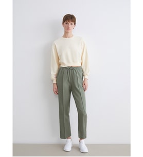 LCW ECO Haki Beli Lastikli Kadın Pantolon
