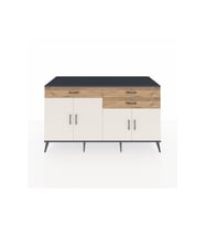 Kronos Konsol 2 Raflı 3 Çekmeceli 4 Kapaklı 176x59x99 Antrasit-Aytaşı/Çam