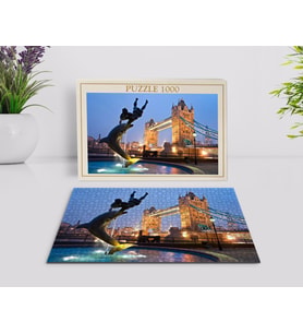 BK Home Londra Manzara 1000 Parça Profesyonel Puzzle-10