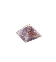 Hakiki Doğal Ametist Taşı Orgonit Piramit 32 Gram