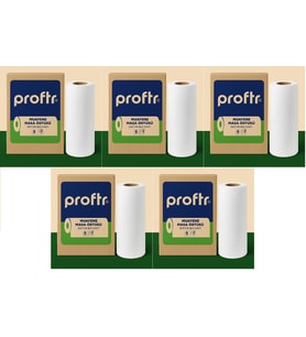 Proftr Hasta Muayene Sedye Masa Örtüsü Çift Katlı 50*25CM 50 Metre (5 Li Set) (Beyaz)