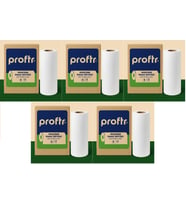 Proftr Hasta Muayene Sedye Masa Örtüsü Çift Katlı 50*25CM 50 Metre (5 Li Set) (Beyaz)