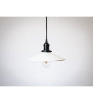 RİOLİGHT RETRO14,RUSTİK MUTFAK,ODA,KOLİDOR,CAFELER İÇİN TEKLİ E27 DUYLU METAL SARKIT AVİZE ÇAP:28CM (Beyaz)