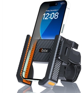 BPH01 Gidon Bağlantılı Bisiklet Motosiklet için Esnek ABS 4-7.8″ inç Telefon Tutucu 360° Dönebilen Tasarım