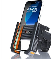 BPH01 Gidon Bağlantılı Bisiklet Motosiklet için Esnek ABS 4-7.8″ inç Telefon Tutucu 360° Dönebilen Tasarım