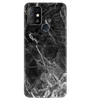 INFINIX Hot 8 9 10 11S Hot 10 Play 10T Kılıf Desemli Silikon Kara Mermer 1375