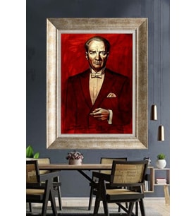 Gümüş Çerçeveli Atatürk Tablo ds288