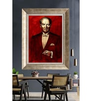 Gümüş Çerçeveli Atatürk Tablo ds288