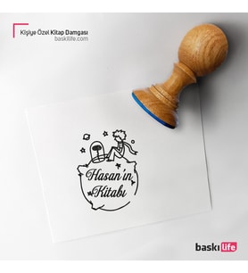 Küçük Prens Kişiye Özel Kitap Damgası Kitap Mührü Kaşe Kitap Mühür Özel Damga 388