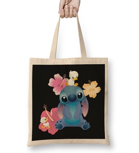 Cartoons Stitch Bez Çanta Uzun Saplı