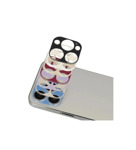 İphone 13 Pro Max Rainbow Kamera Lens Koruma Cam - Rose Gold
