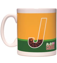 J Harfi Ok But First Coffee Kafein Kahve Tasarım  Harfli Kupa Bardak